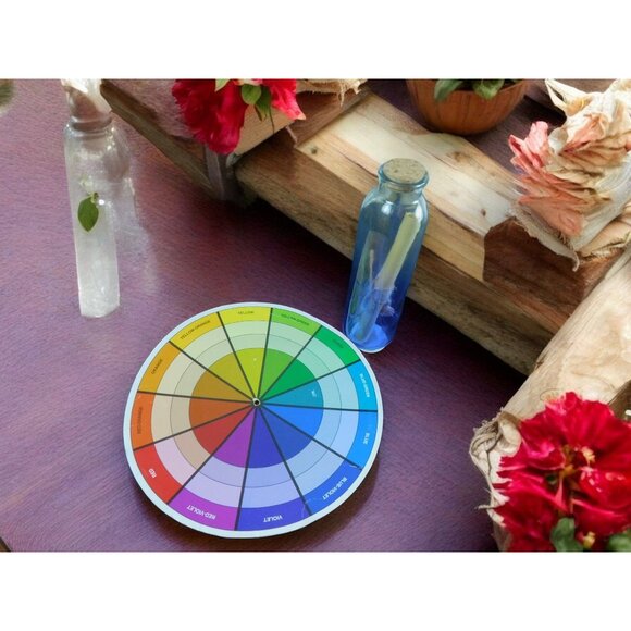 Glass Spell Bottle With Cork & Sealed Scroll 8" Clear & Blue - Picture 8 of 10